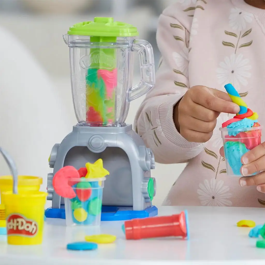 imagen de Play-Doh: Swirlin Smoothies Licuadora 5 tarros de plastilina 198g 4