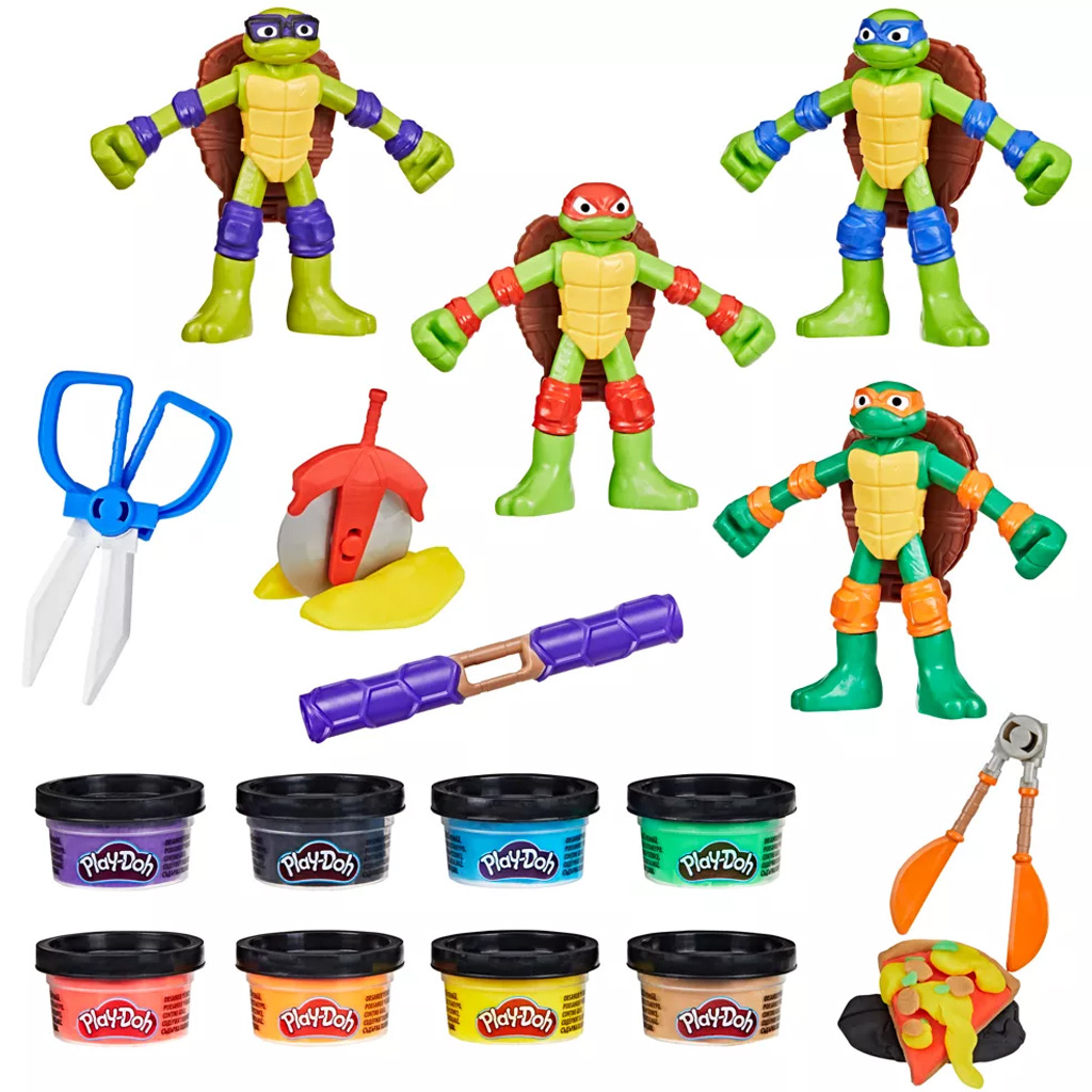 imagen de Play-Doh: Tini ninja tortugas cowabunga creations juego de juguetes - Hasbro 4