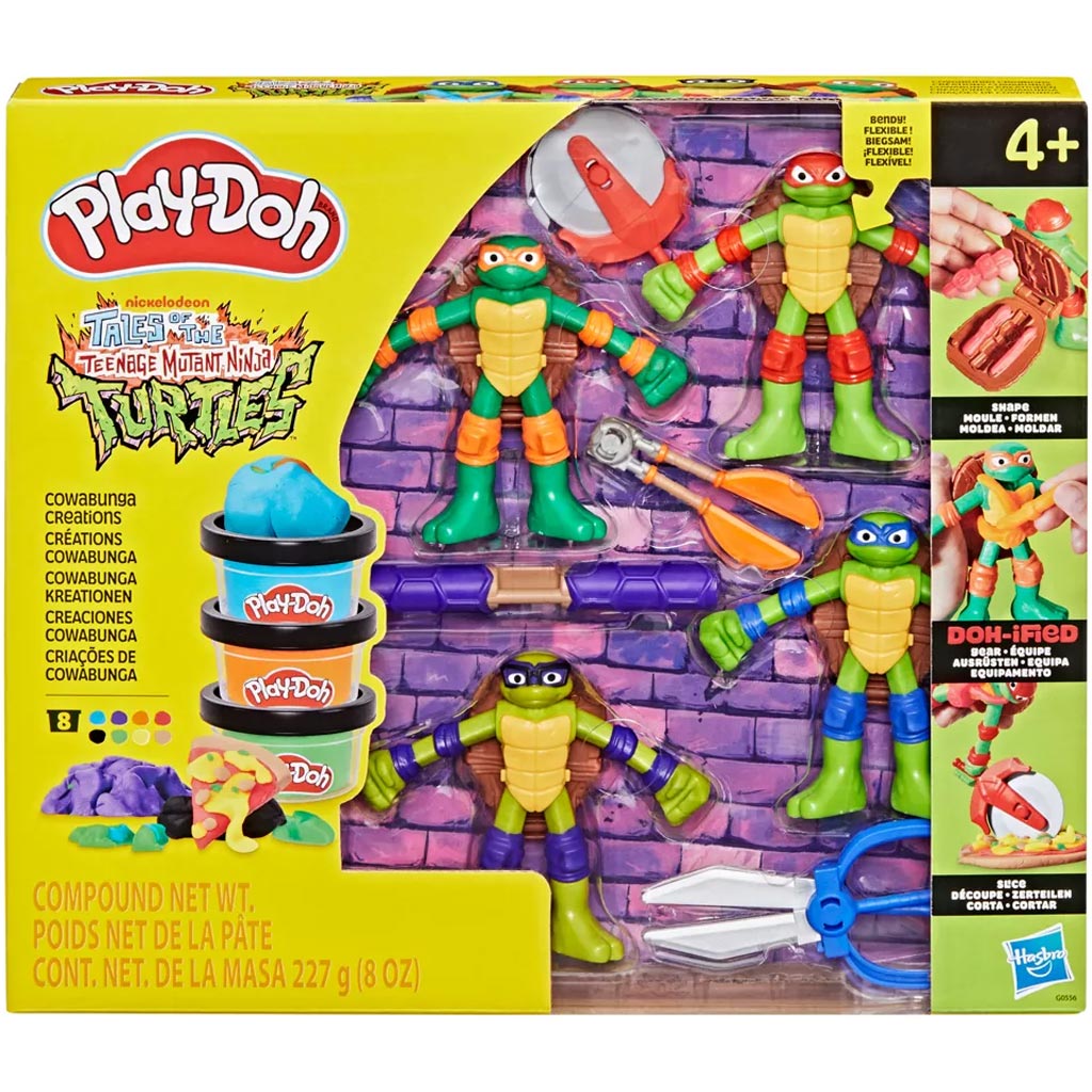 imagen de Play-Doh: Tini ninja tortugas cowabunga creations juego de juguetes - Hasbro 1
