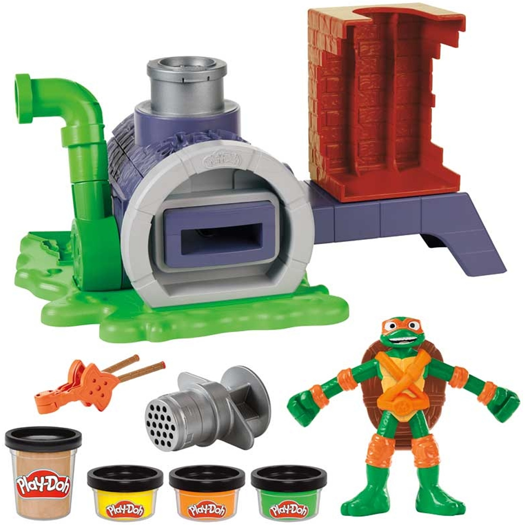 imagen de Play-Doh: Tortugas Ninja Tini Set de juego de pizza Slice and Blast - Hasbro 2