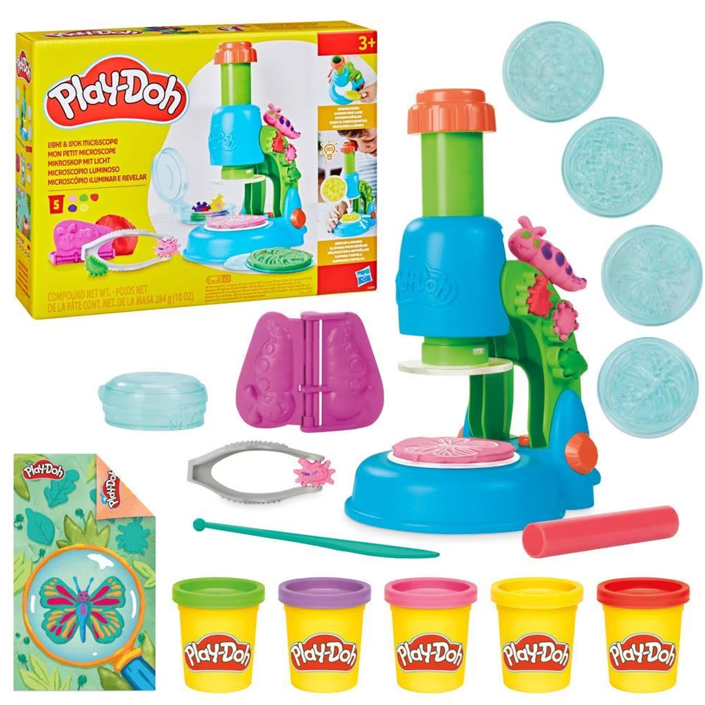 imagen de Play-Doh: Wonder Glow set de plastilina microscópico con elementos luminosos – Hasbro 3