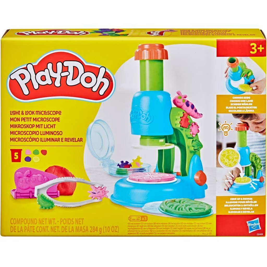imagen de Play-Doh: Wonder Glow set de plastilina microscópico con elementos luminosos – Hasbro 1