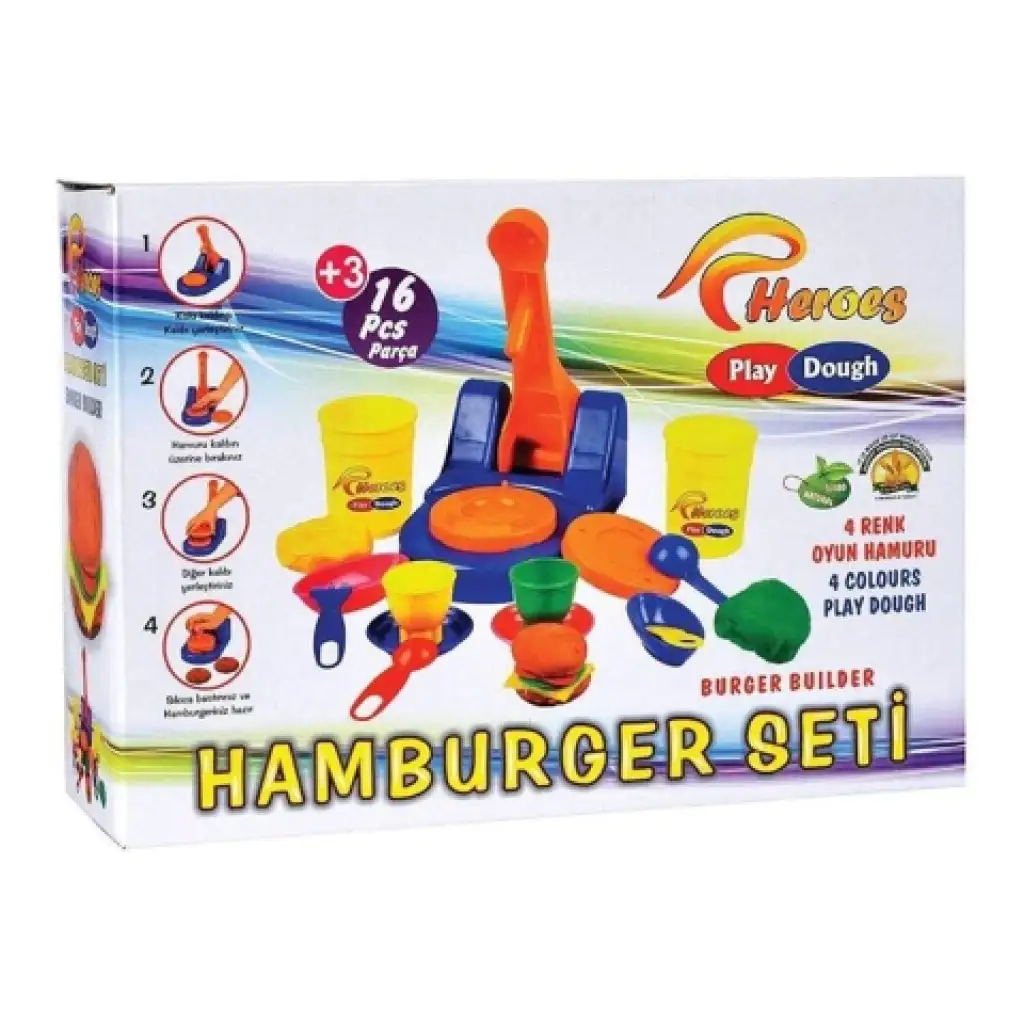 imagen de Play-Dough: Set de masa para hamburguesas 1