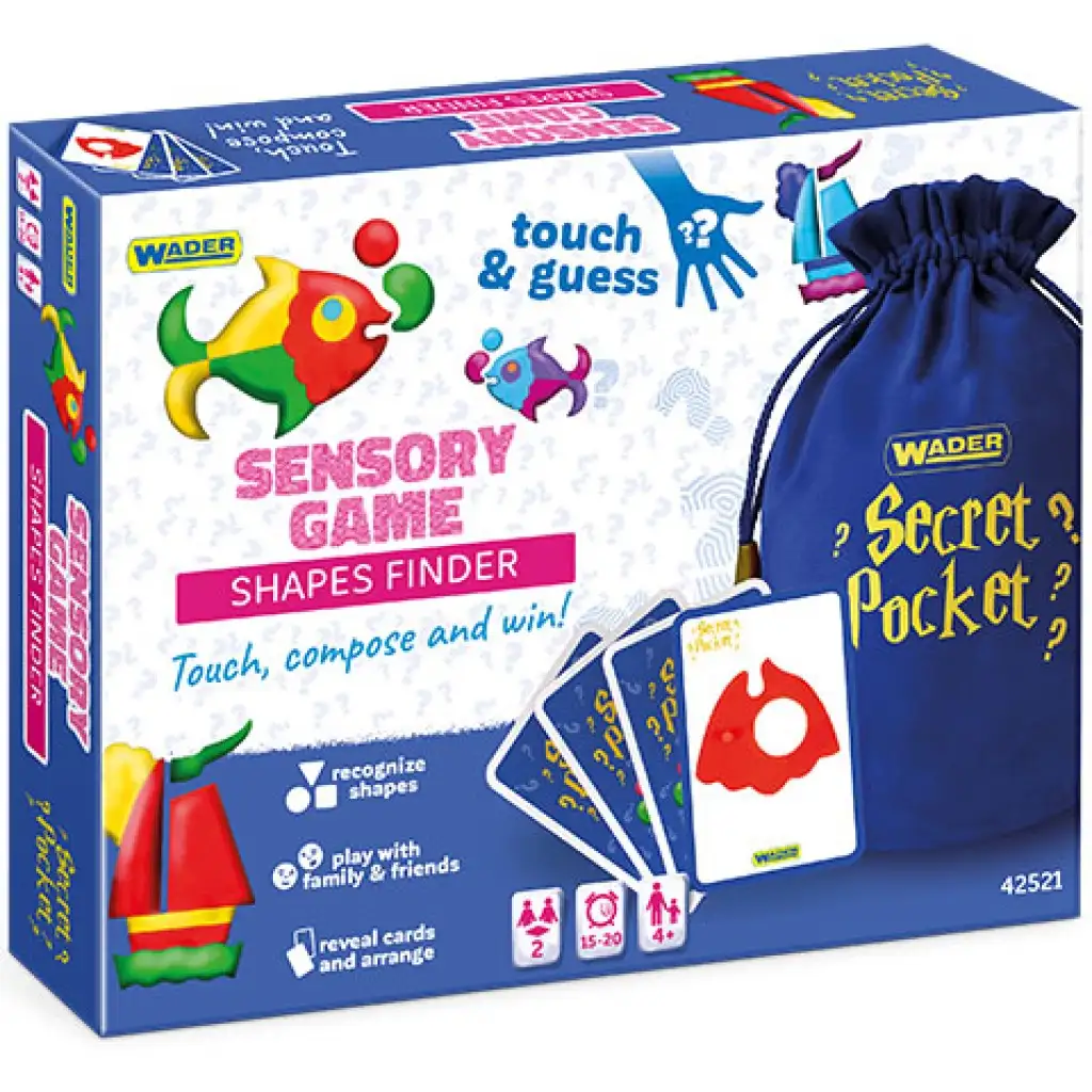 imagen de Play & Fun: Secret Pocket - Juego de mesa de búsqueda de formas en bolsillo secreto 2