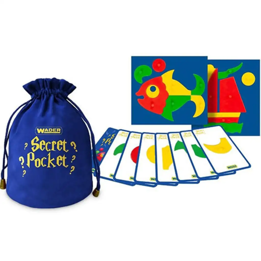 imagen de Play & Fun: Secret Pocket - Juego de mesa de búsqueda de formas en bolsillo secreto 1