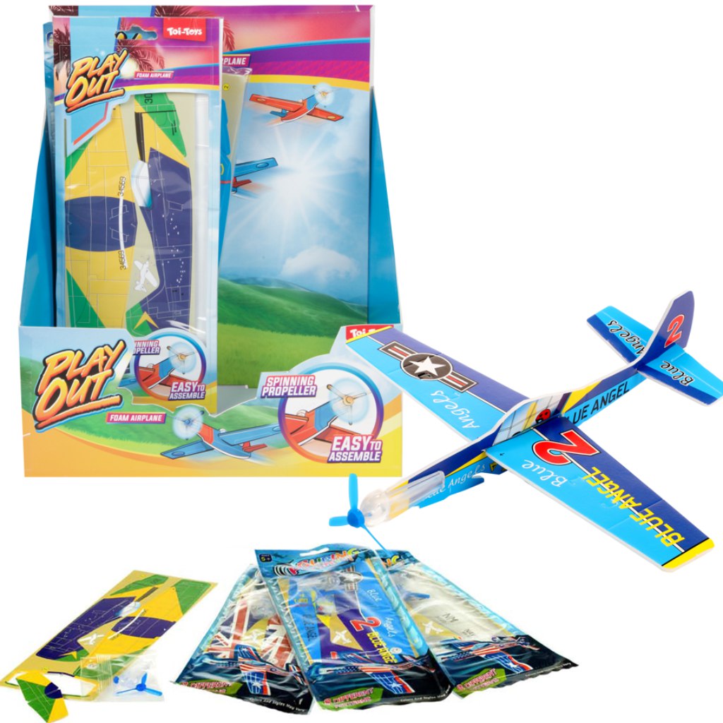 imagen de Play Out avión volador libre con hélice en varias versiones 1ud 1