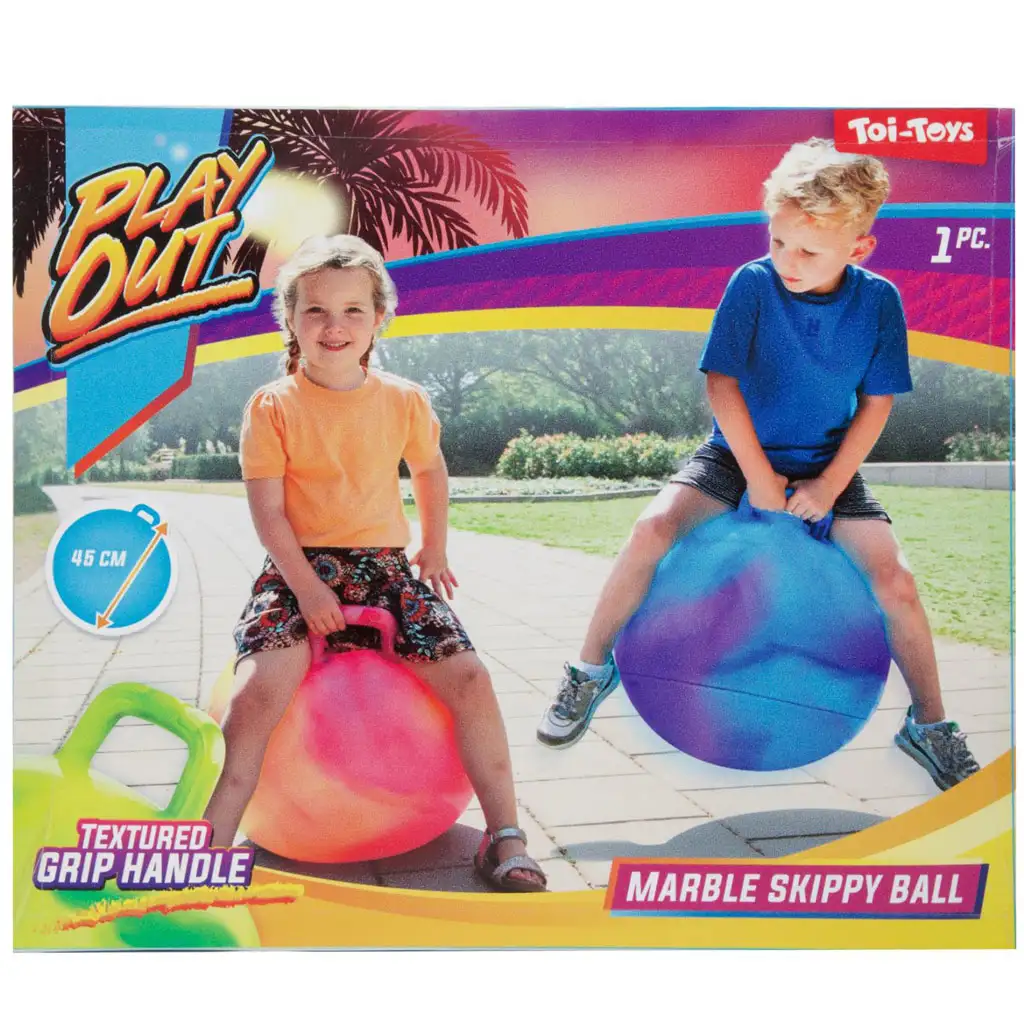 imagen de Play Out: Pelota saltarina con diseño de mármol en varias versiones de 45 cm 1ud 1