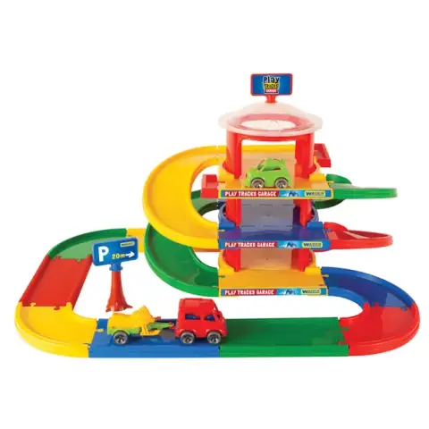 imagen de Play Tracks: garaje de 3 niveles con 2 coches pequeños - Wader 2