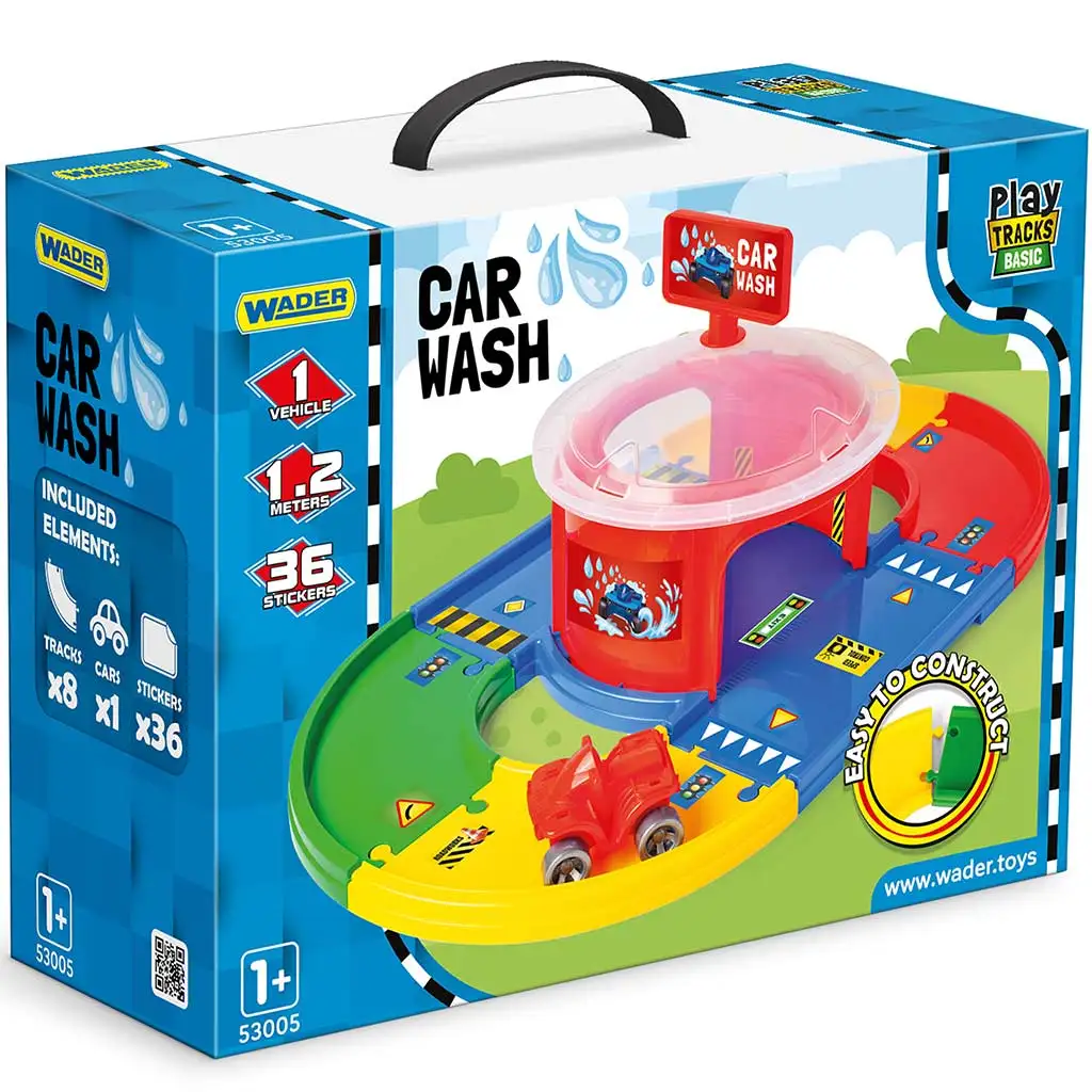 imagen de Play Tracks: Set de pista de lavado de autos - Wader 1