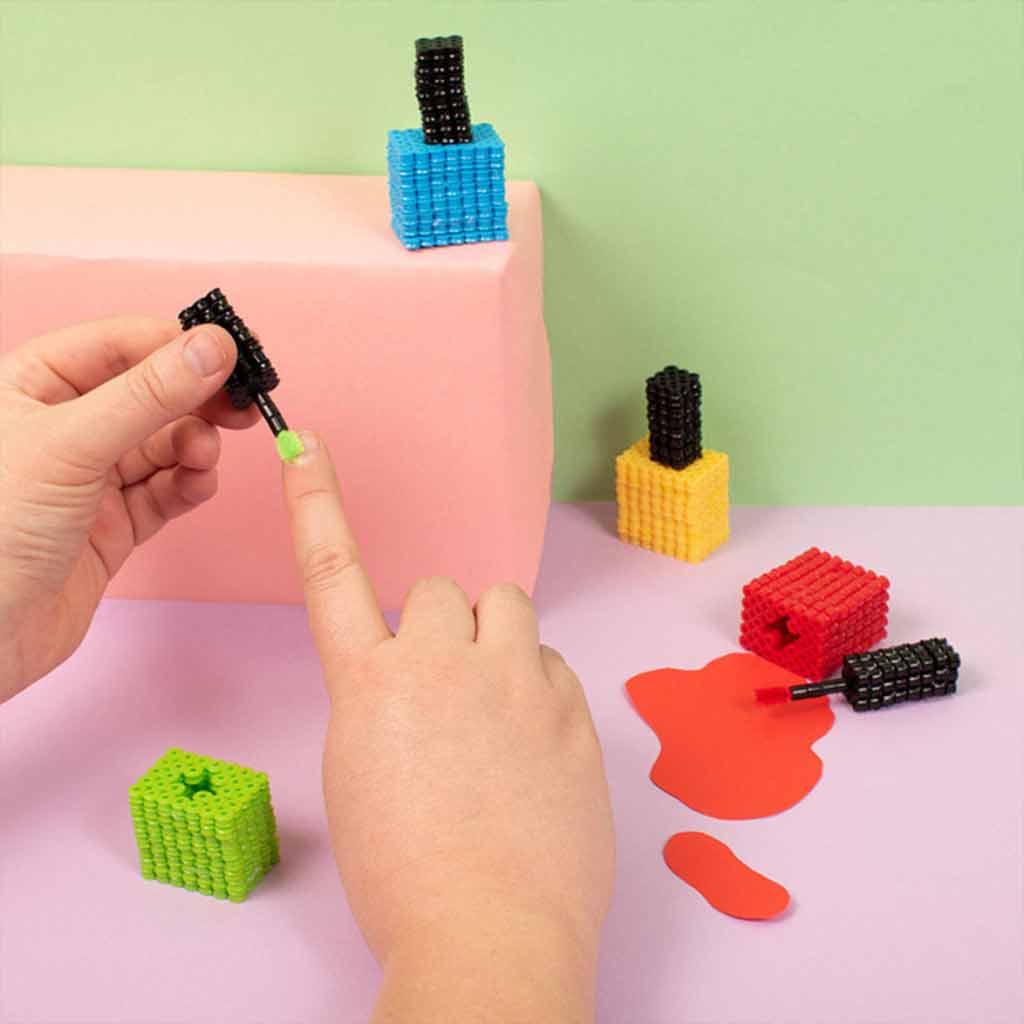 imagen de PlayBox: 5mm MIDI plancha perlas 10 colores base paquete de 28.000 unidades 3