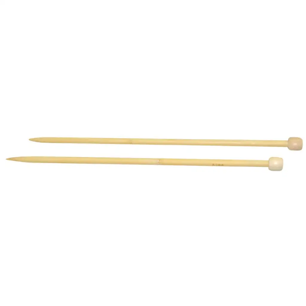 imagen de PlayBox: Agujas de tejer de bambú de 2 piezas 300x8 mm 1