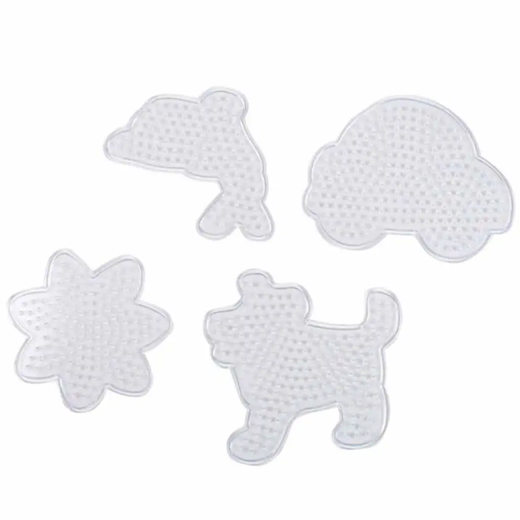 imagen de PlayBox: base de perlas MIDI planchables de 5 mm - perro, coche, pez, flor paquete de 4 unidades 2