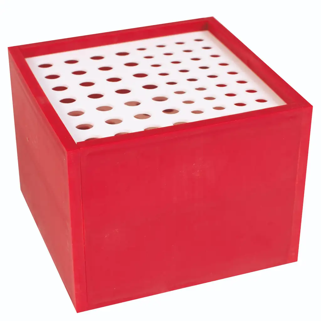 imagen de PlayBox: Caja organizadora de pinceles 64 espacios 13x13x10cm 1