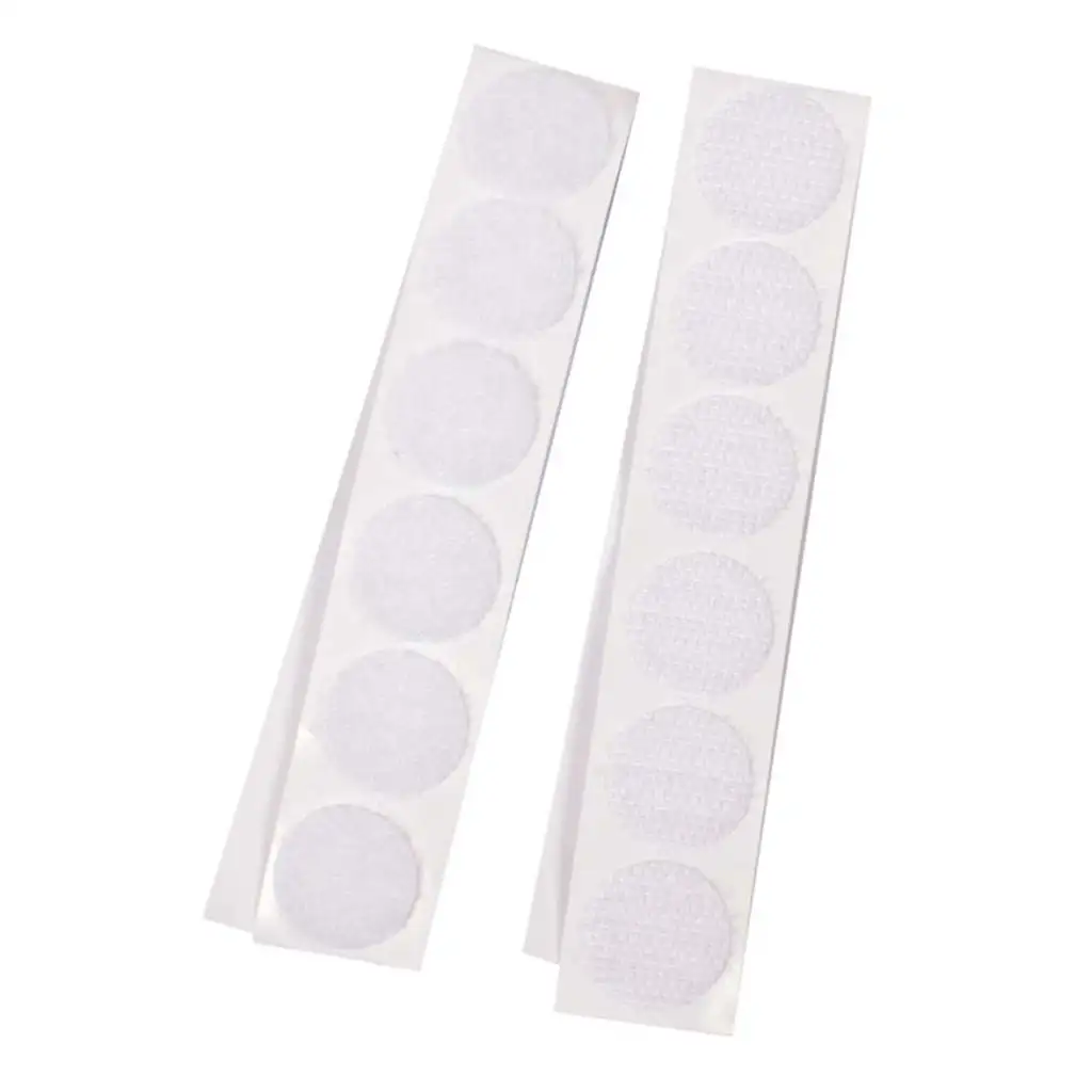 imagen de PlayBox: Cierre de velcro autoadhesivo blanco 20mm set de 12 unidades 1