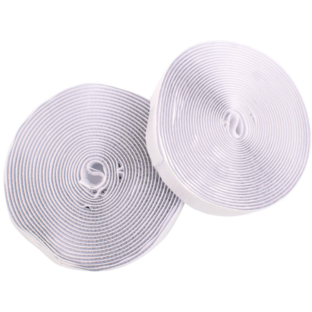 imagen de PlayBox: Cinta de velcro autoadhesiva blanca 20mm x 5m 1