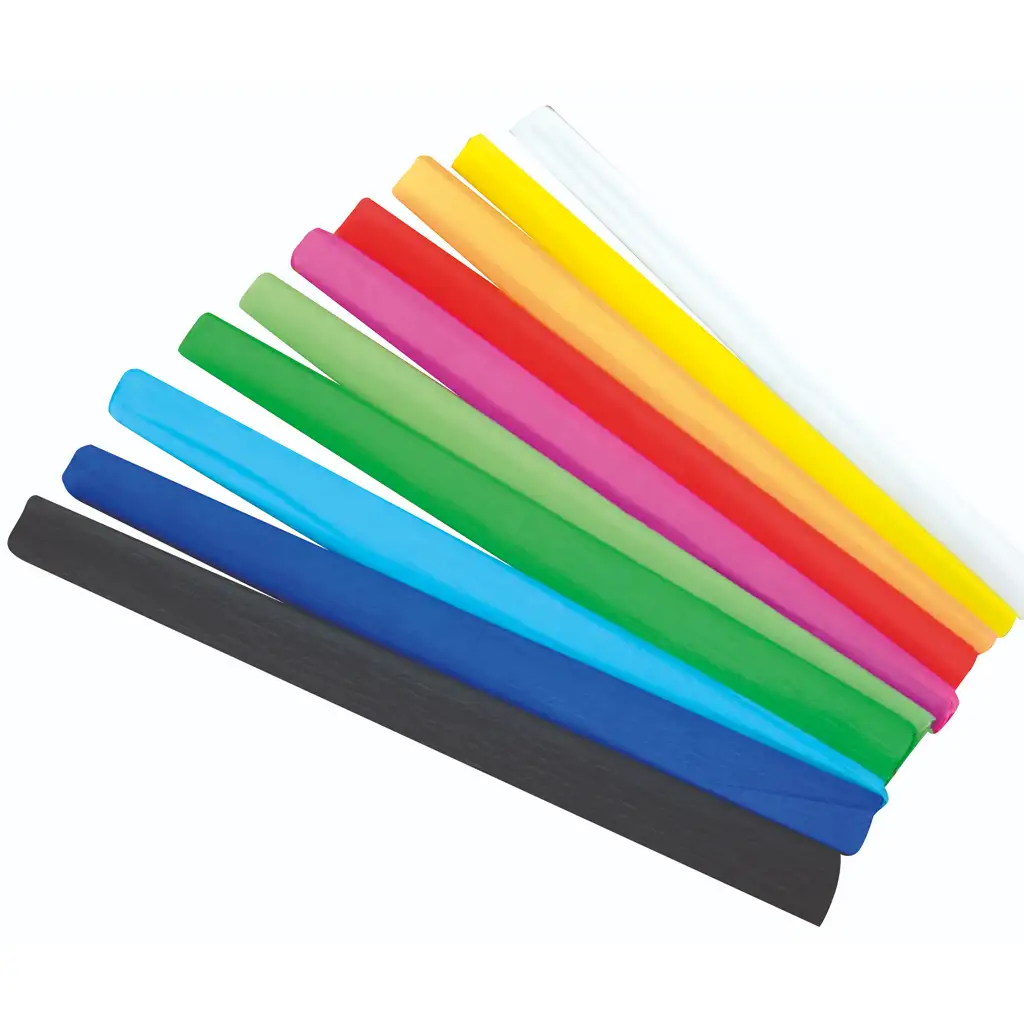 imagen de PlayBox: Conjunto de papel crepé de colores de 10 piezas 50x200cm 1