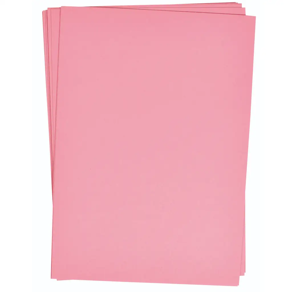 imagen de PlayBox: Conjunto de papel de cartón rosa A/4 de 25 unidades 180gr 1