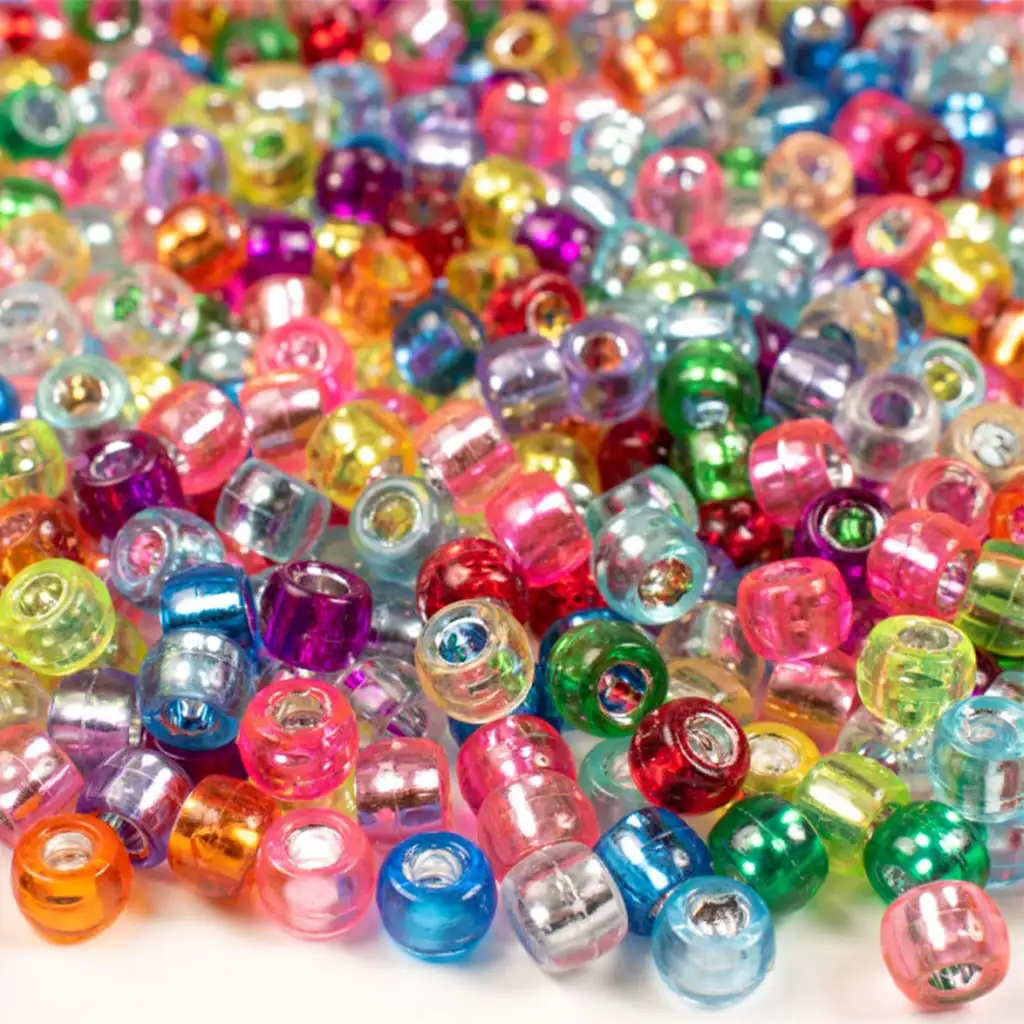imagen de PlayBox: Conjunto de perlas coloridas de 300 piezas de 9 mm 1