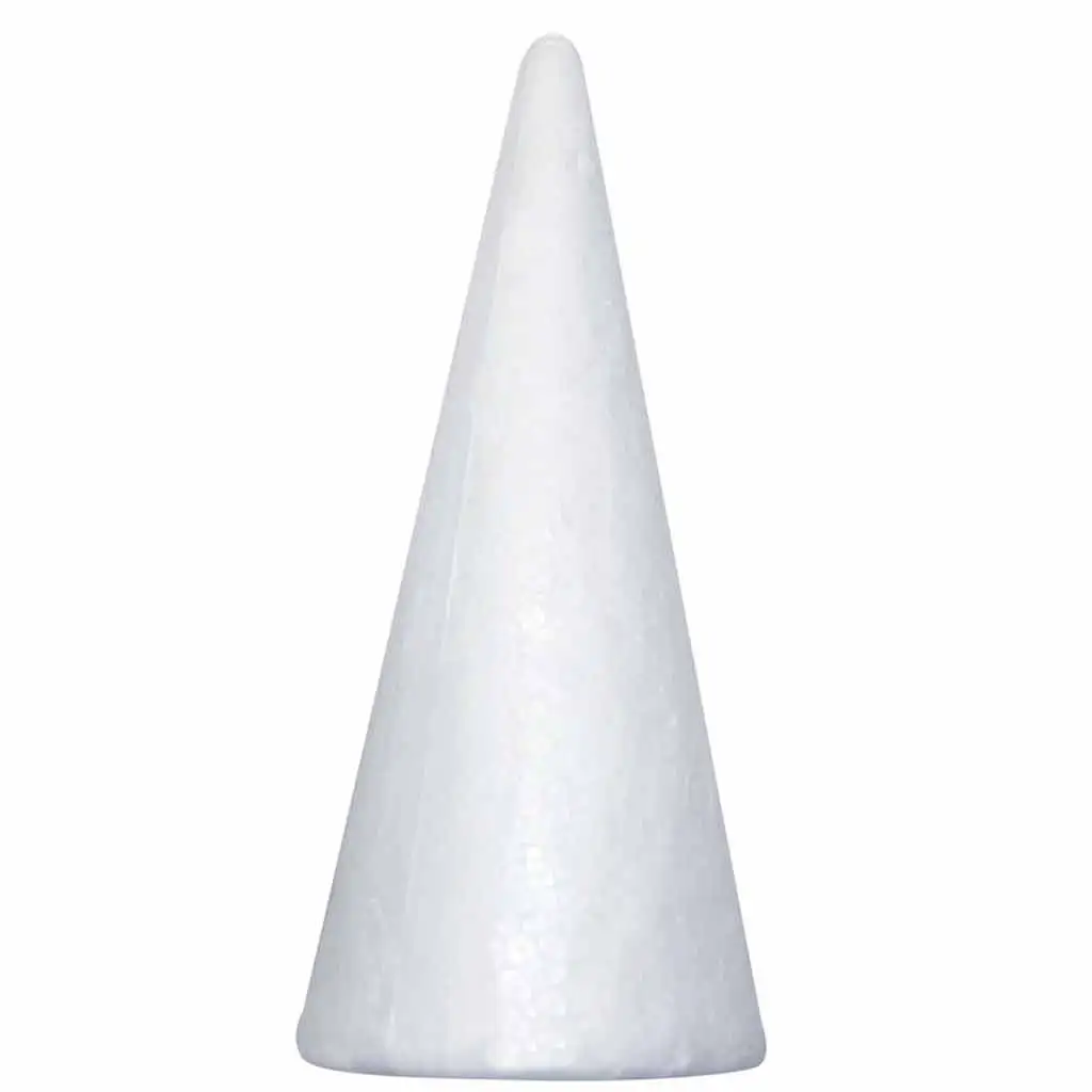 imagen de PlayBox: Cono de espuma de poliestireno decorativo de 150 mm tamaño 1 pieza 2
