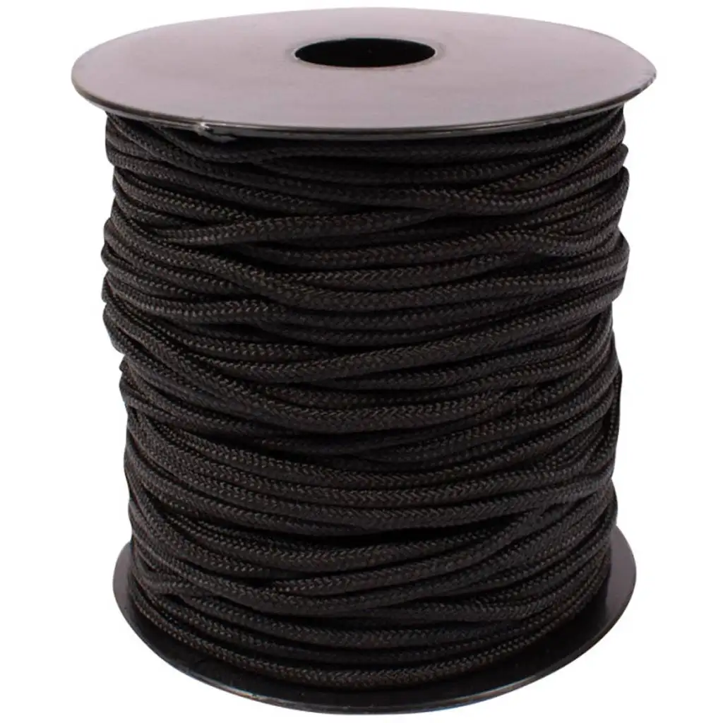 imagen de Playbox: Cuerda de nudos de color negro de 2 mm de grosor 50 metros 1