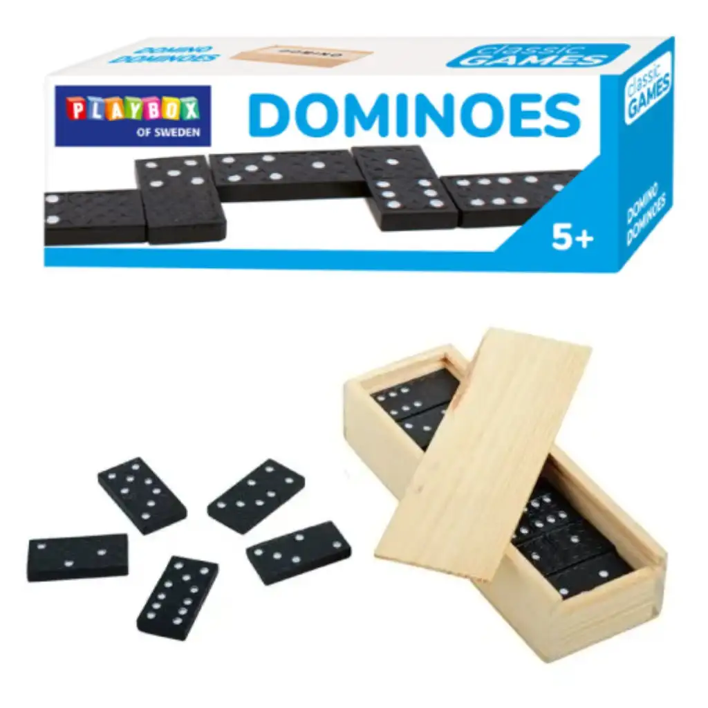 imagen de PlayBox: Dominó de madera en caja 1