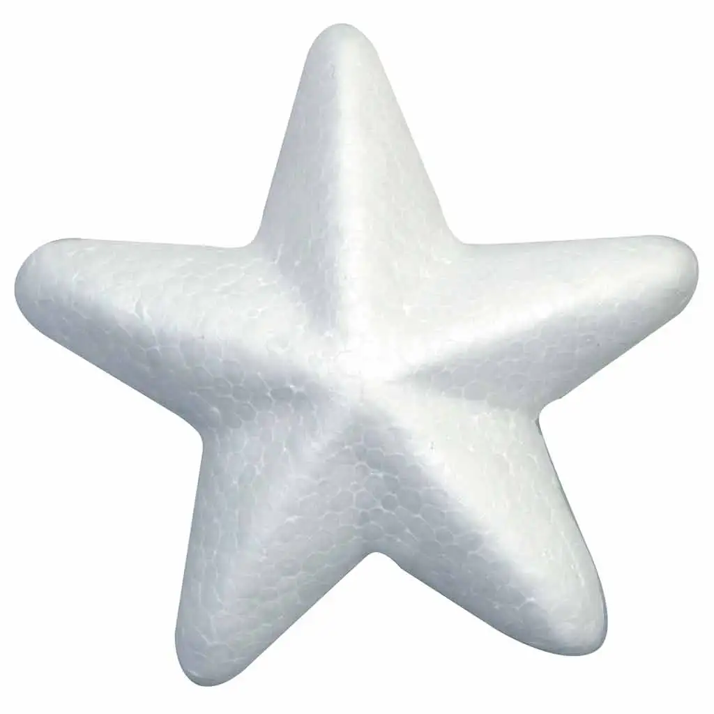 imagen de PlayBox: Estrella de poliestireno decorativa de 70 mm, paquete de 25 unidades 1