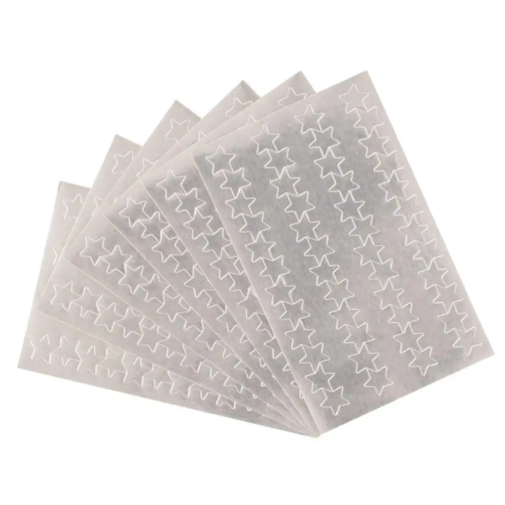 imagen de PlayBox: Estrellas plateadas autoadhesivas de 288 unidades de 13 mm 1