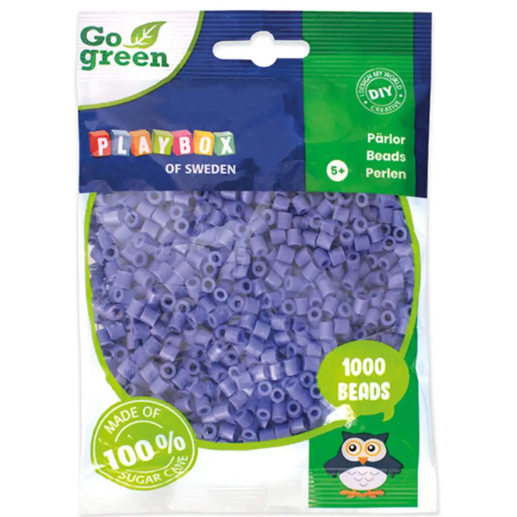imagen de PlayBox: Go Green 5mm MIDI plancha de perlas de 1000 piezas en color púrpura 1