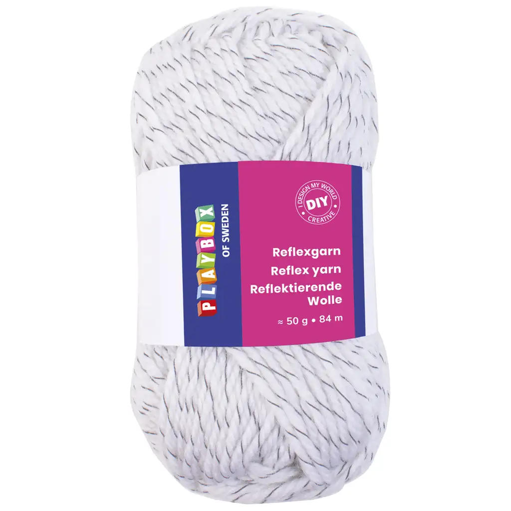 imagen de PlayBox: Hilo de tejer blanco 50gr 1