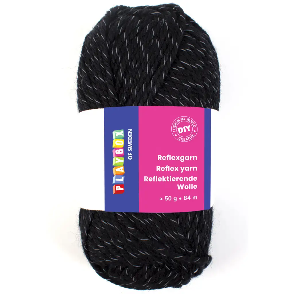 imagen de PlayBox: Hilo de tejer negro 50gr 1