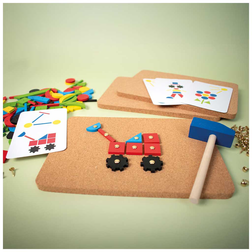 imagen de PlayBox: Juego de 5 martillos de madera 2