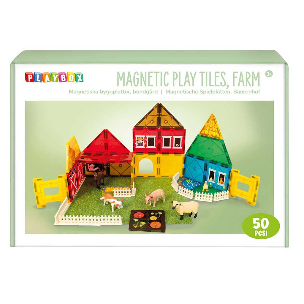 imagen de PlayBox: Juguete de construcción magnético - Granja 1