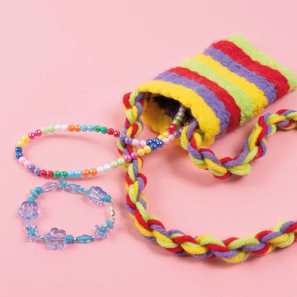 imagen de PlayBox: Kit completo de tejido con hilos y telar cuadrado 2