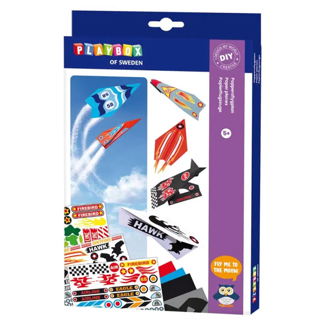 imagen de PlayBox: Kit de fabricación de aviones de papel artesanal 1