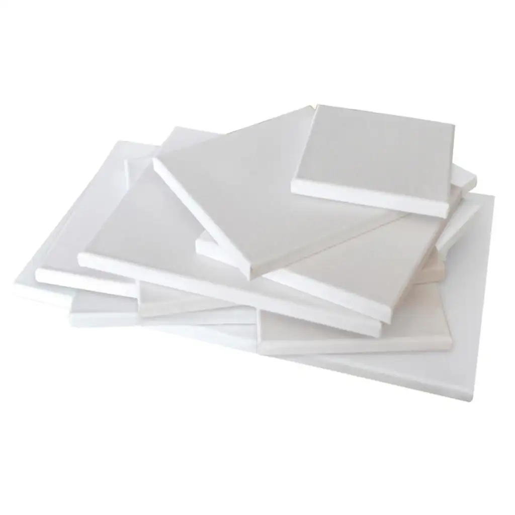 imagen de PlayBox: Lienzo de pintor estirado blanco de 15x15cm 2
