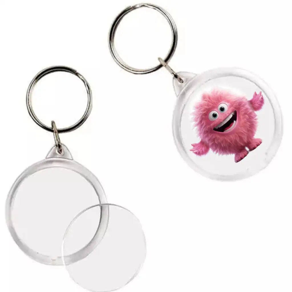 imagen de PlayBox: Llave circular transparente de 5 cm de diámetro 1 unidad 1