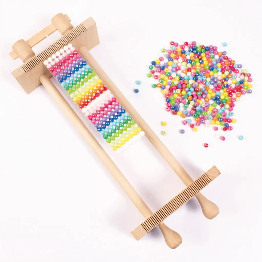 imagen de PlayBox: Marco de madera para tejido de cuentas 310x120x60mm 1