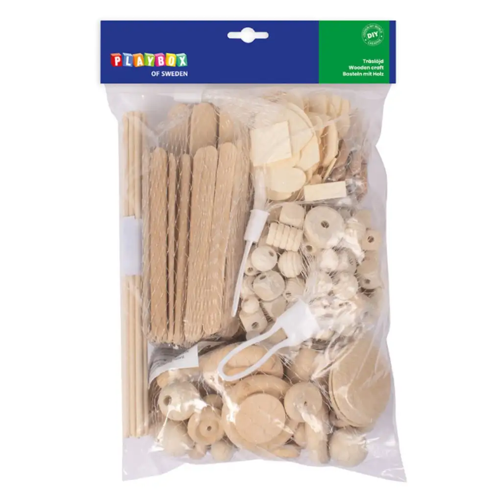 imagen de PlayBox: Mezcla de juego de construcción de madera 1