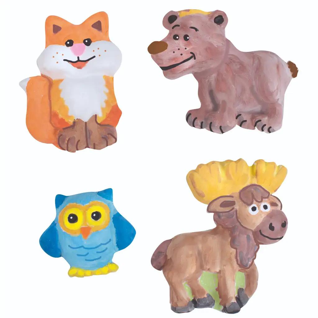 imagen de PlayBox: Molde de yeso con animales 17x17cm 2