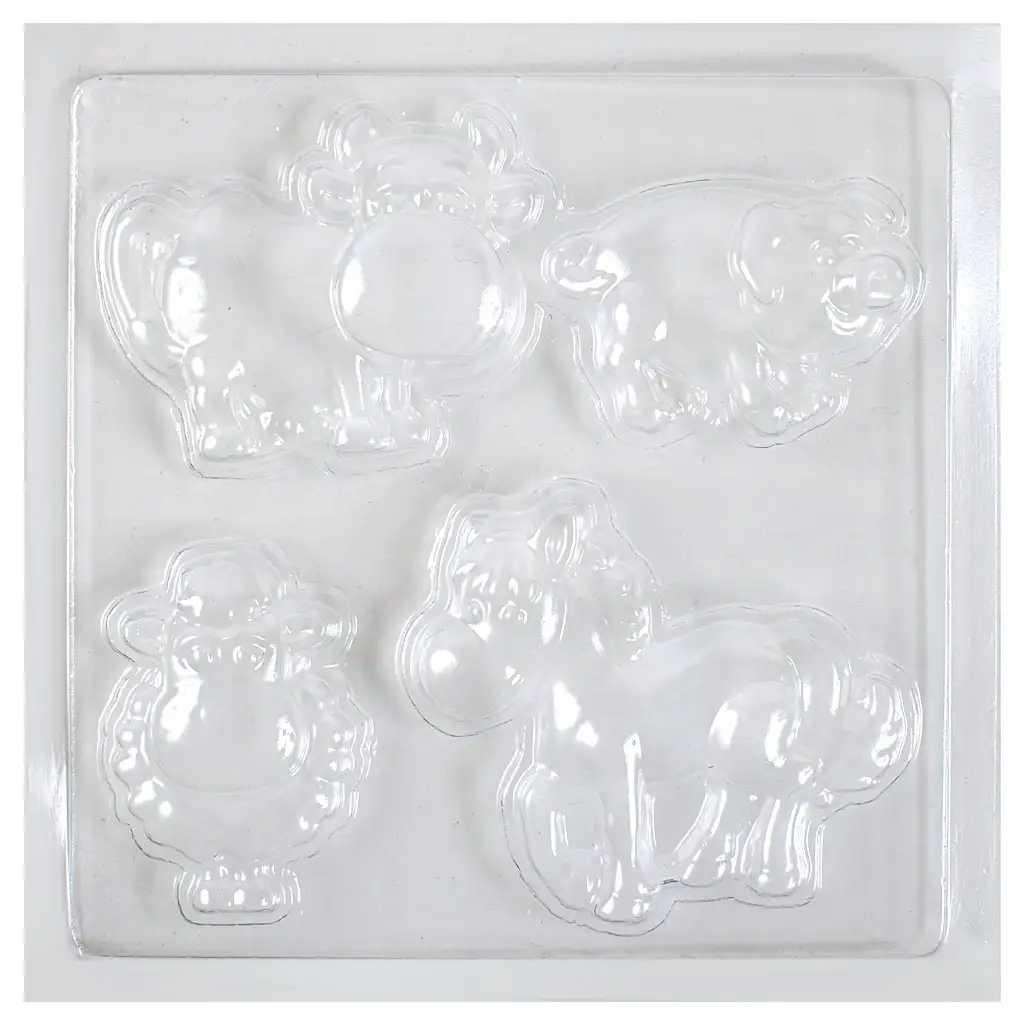 imagen de PlayBox: Molde de yeso de los animales de la granja 17x17cm 1
