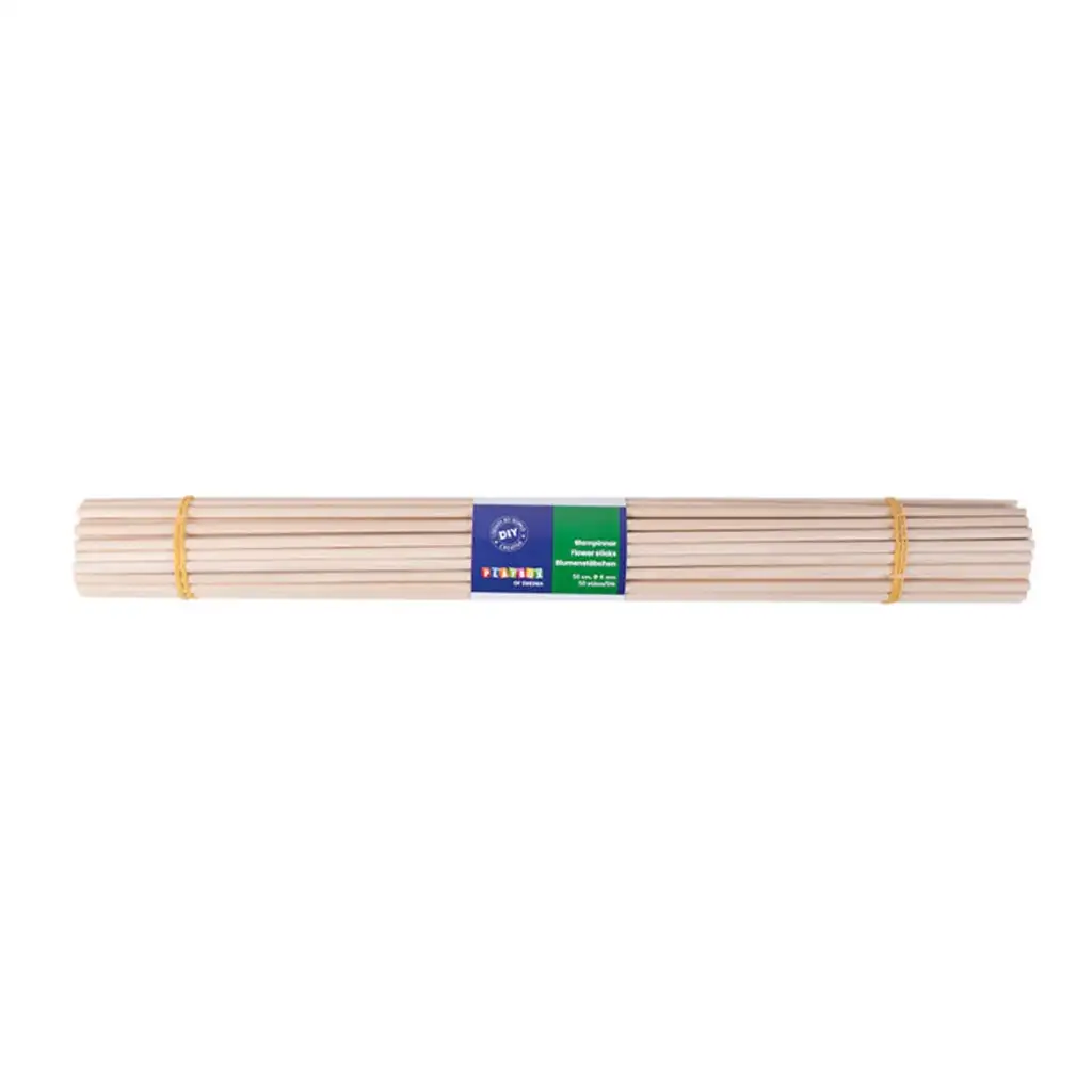 imagen de PlayBox: Palito de madera 50cm x 6mm 50ud 1