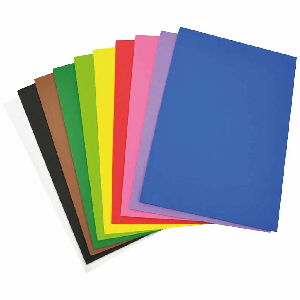 imagen de PlayBox: Paquete de 10 hojas de espuma de colores A4 1