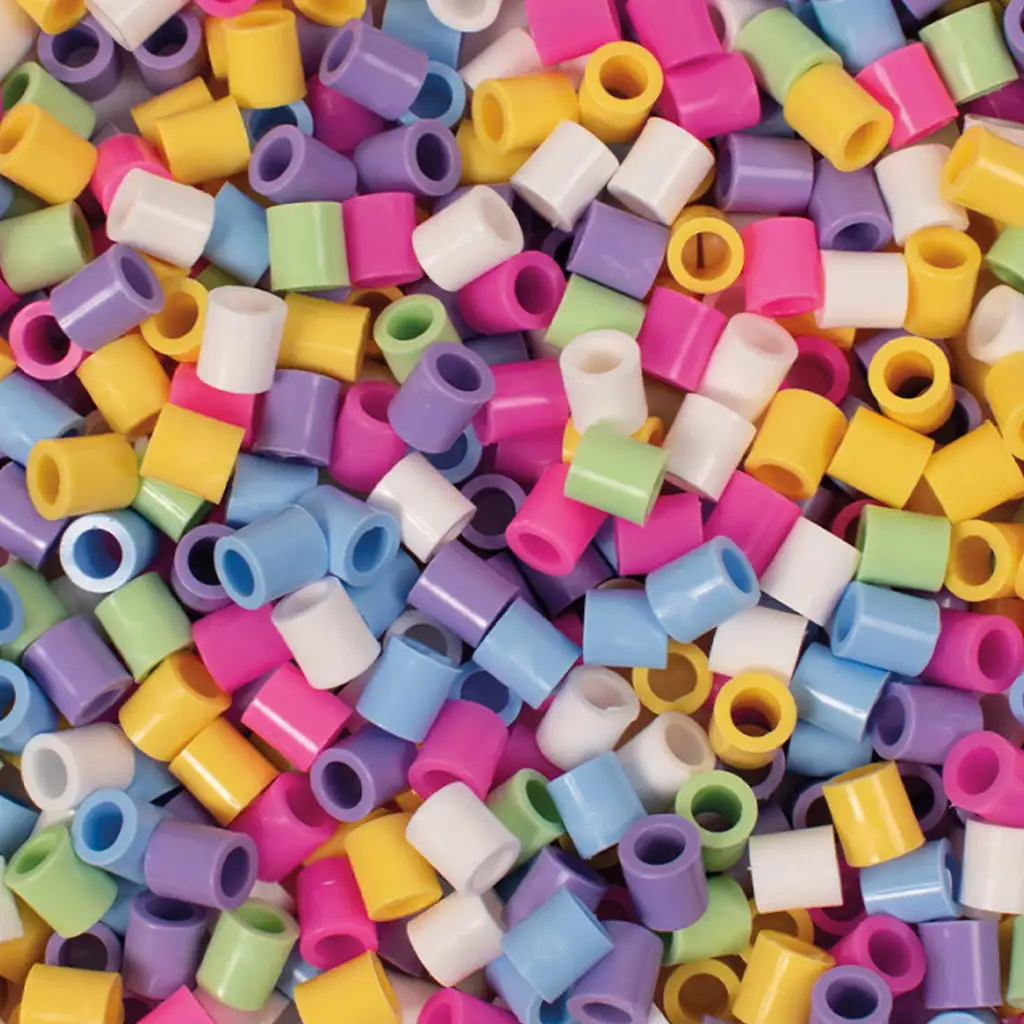 imagen de PlayBox: paquete de 1000 perlas planchables XL de color pastel de 9 mm 2