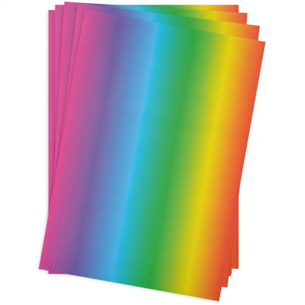 imagen de PlayBox: Paquete de 20 papeles de colores arcoíris 1