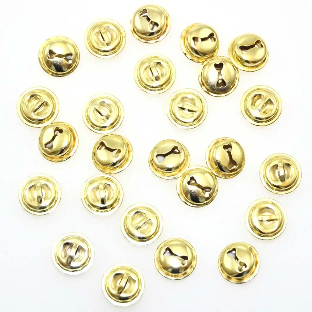 imagen de PlayBox: Paquete de 25 campanitas de color dorado de 15mm 1