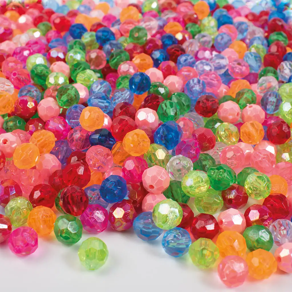 imagen de PlayBox: Paquete de 250 cuentas decorativas de plástico coloridas 1