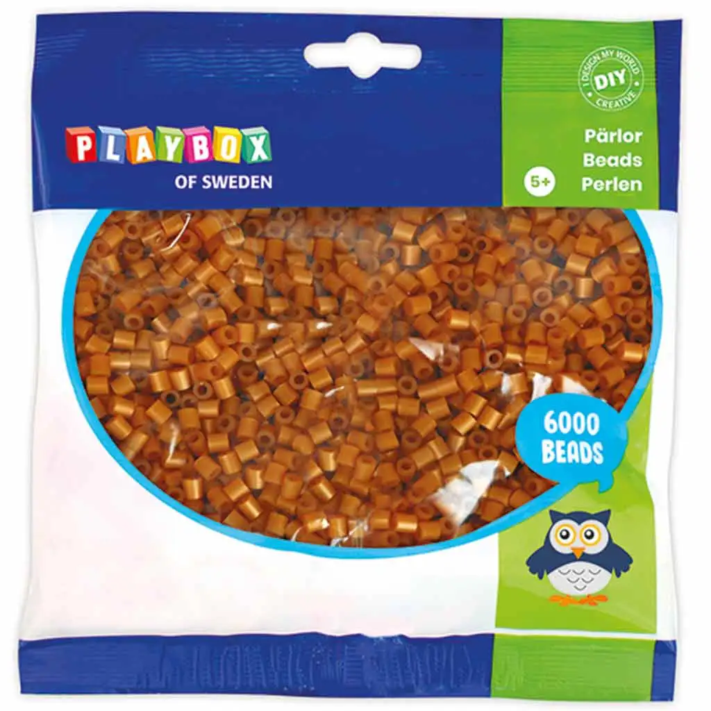 imagen de PlayBox: paquete de 6000 cuentas MIDI de color bronce de 5 mm 1