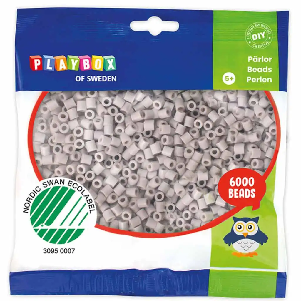imagen de PlayBox: paquete de 6000 cuentas MIDI planchables de 5mm en color gris 1