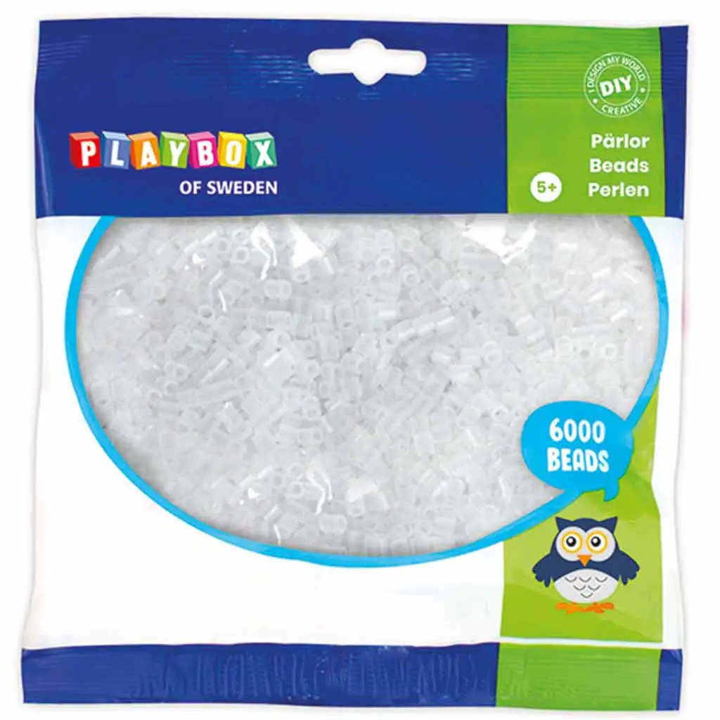 imagen de PlayBox: paquete de 6000 cuentas MIDI transparentes y colorless de 5 mm 1
