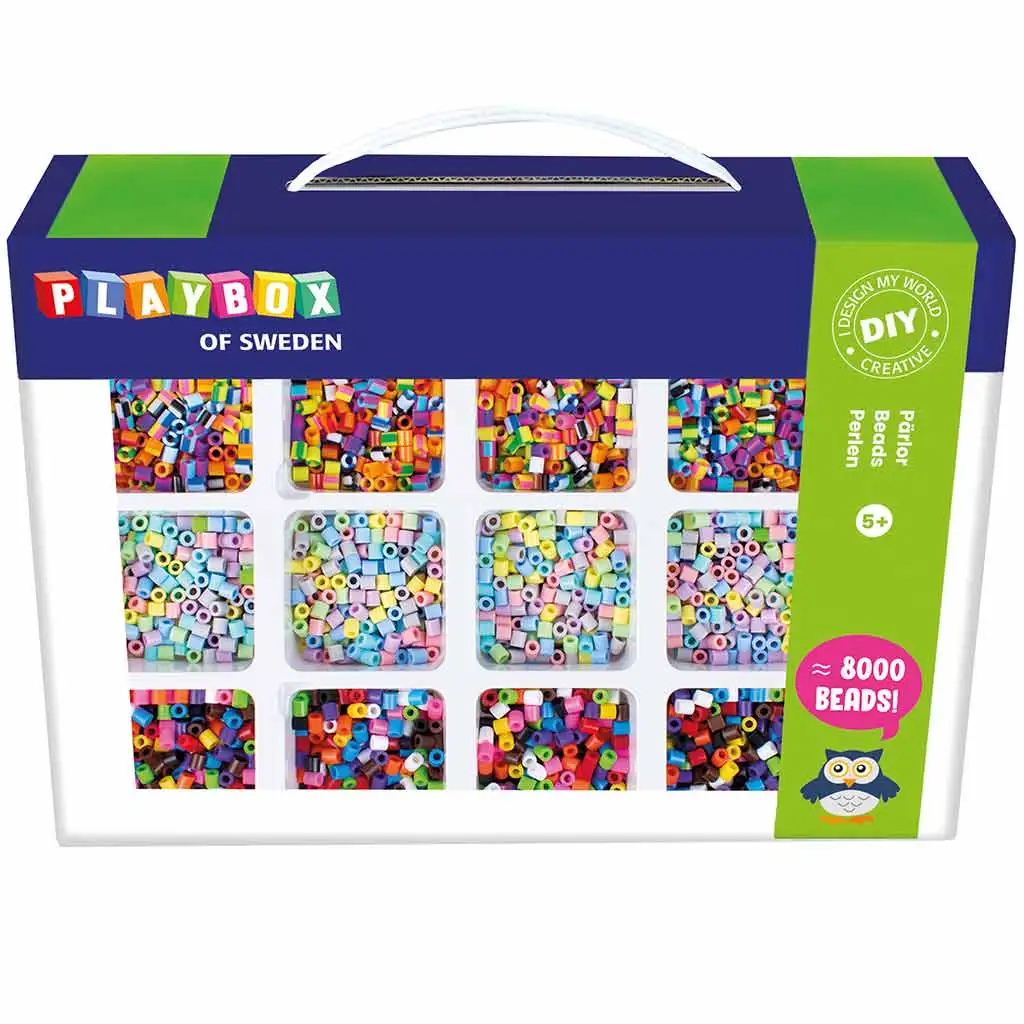 imagen de PlayBox: paquete de 8000 cuentas MIDI planchables de 5mm en 12 colores 1